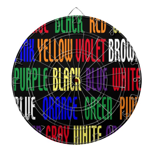 Jeu De Fléchettes Quelle est ma couleur ? (Devant)