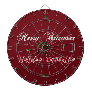 Jeu De Fléchettes Red Merry Christmas Holiday Sunshine Wishes.png