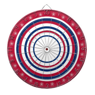 Jeu De Fléchettes Réglementation rouge blanc et bleu