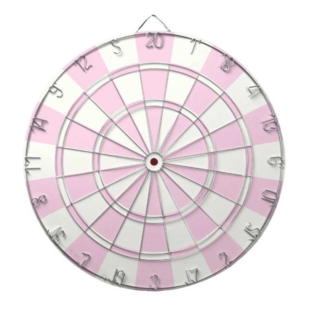 Jeu De Fléchettes Rose Clair Et Blanc (Devant)