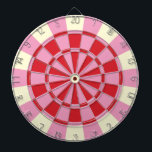 Jeu De Fléchettes Rose vintage Et Rouge<br><div class="desc">Cible de flechettes vintage Rose Et Rouge</div>