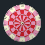 Jeu De Fléchettes Rose vintage Et Rouge<br><div class="desc">Cible de flechettes vintage Rose Et Rouge</div>