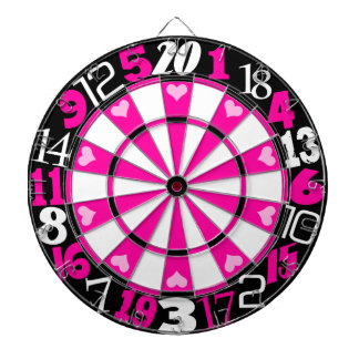 Jeu De Fléchettes Roses indien et noir