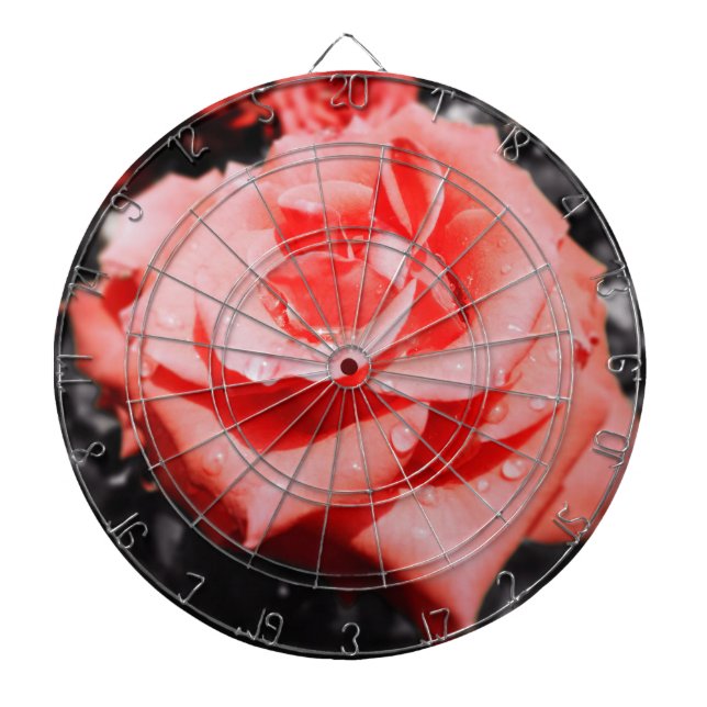 Jeu De Fléchettes Roses rouges vintages (Devant)