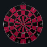 Jeu De Fléchettes Rouge foncé et noir<br><div class="desc">Cible de flechettes marron et noire</div>