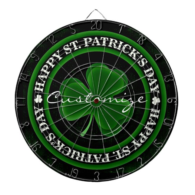 Jeu De Fléchettes Saint Patrick, Shamrock vert (Devant)