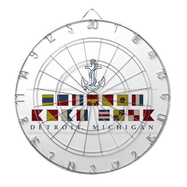 Jeu De Fléchettes Salutations de Detroit (Devant)