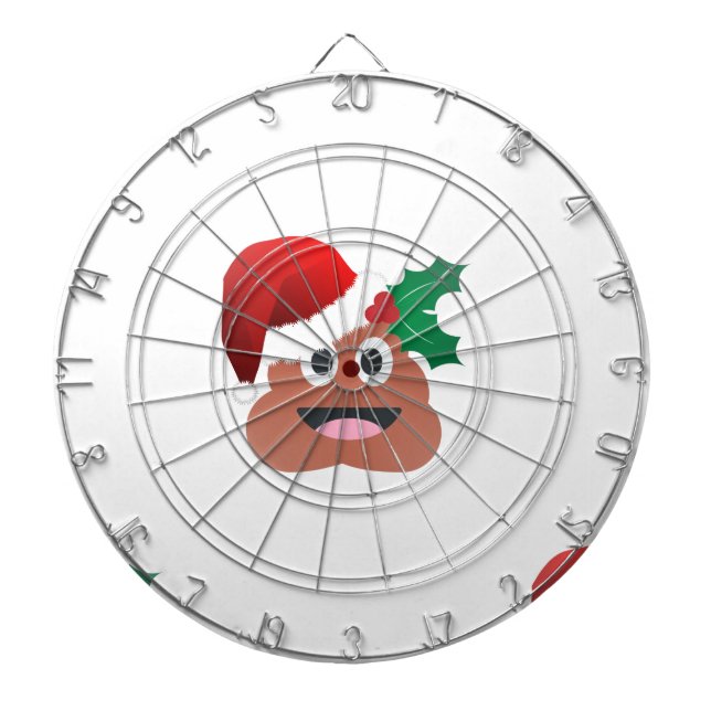 Jeu De Fléchettes santa claus poop emoji (Devant)