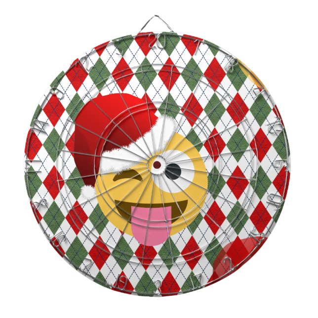 Jeu De Fléchettes santa claus wink emoji (Devant)