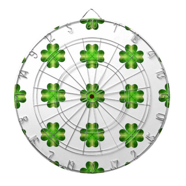 Jeu De Fléchettes Shamrock de la Saint-Patrick (Devant)