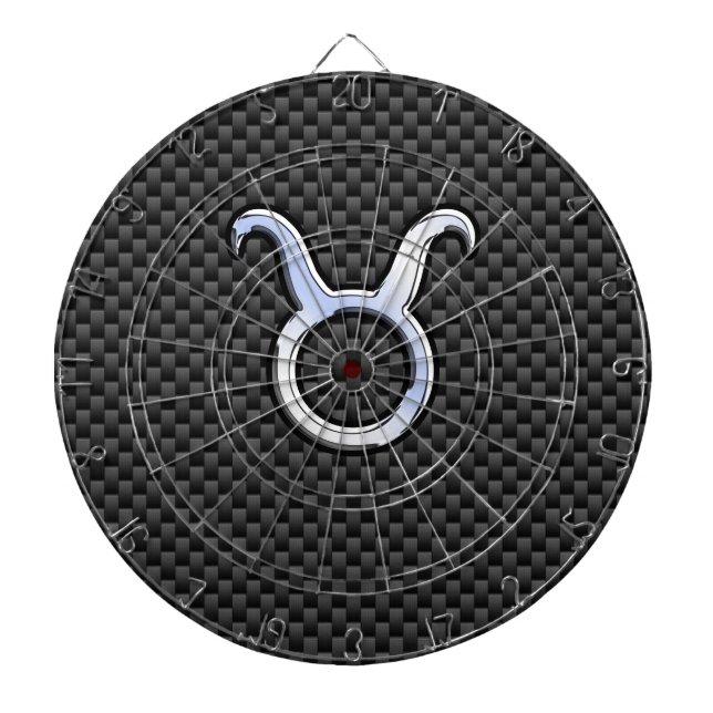Jeu De Fléchettes Signe du zodiaque Taureau sur impression fibre de  (Devant)