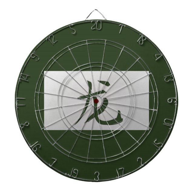 Jeu De Fléchettes SIGNE Zodiaque chinois vert dragon (Devant)