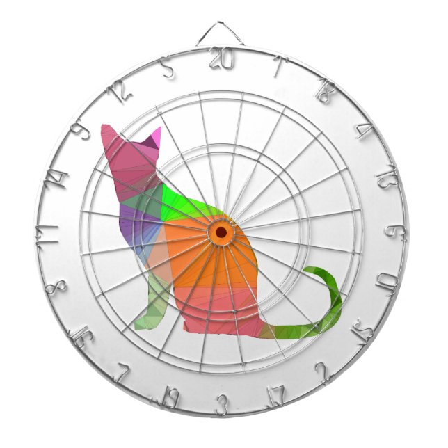 Jeu De Fléchettes Silhouette de chat à faible densité (Devant)