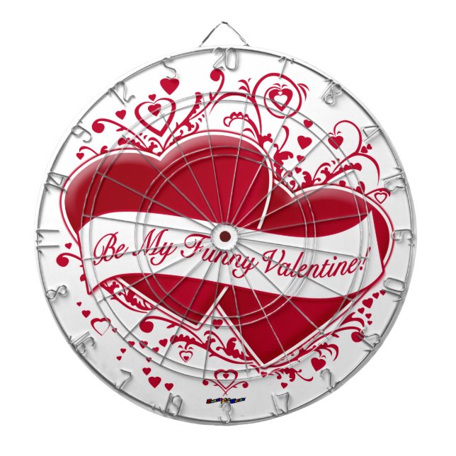 Jeu De Fléchettes Sois Ma Drôle Saint-Valentin ! Cœurs rouges (Devant)