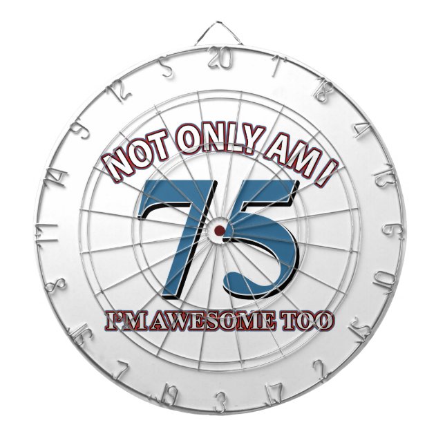 Jeu De Fléchettes soixante-quinzième conceptions d'année (Devant)