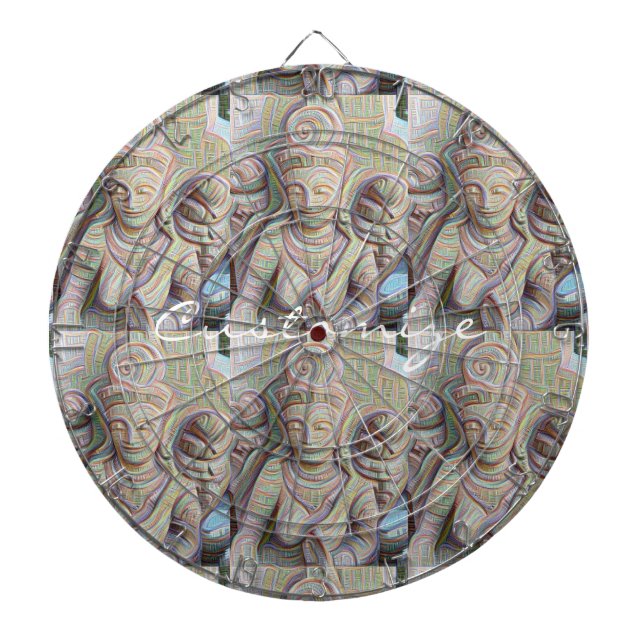 Jeu De Fléchettes statue de bouddha mosaïque (Devant)