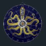 Jeu De Fléchettes Steampunk embraye le poulpe Kraken<br><div class="desc">Ce monstre de mer tentacled de steampunk a huit fil-comme des annexes d'or, une vitesse argentée centrale et l'abondance des vitesses et des boulons composant sa tête, yeux et tasses d'aspiration. C'est un poulpe de robot/kraken, un monstre de machine en métal pour n'importe qui qui aime les créatures geeky de...</div>