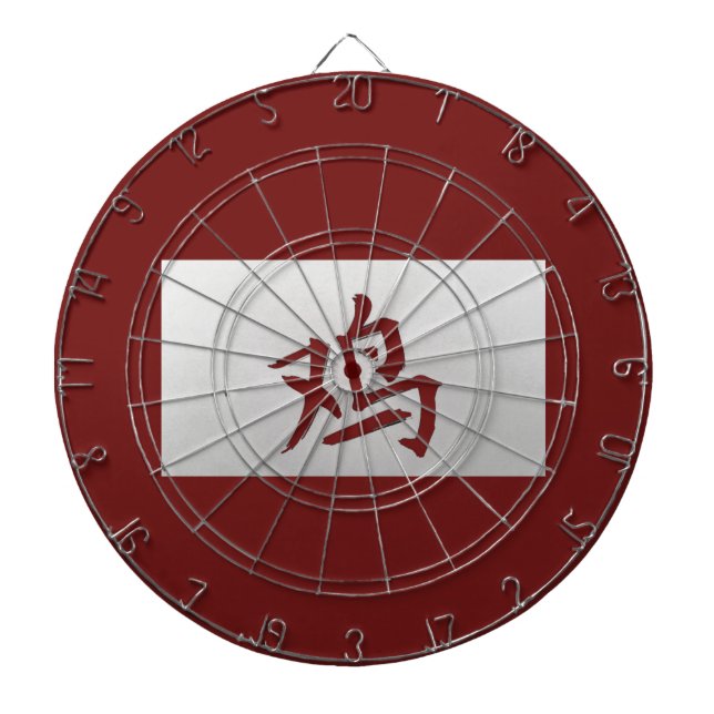 Jeu De Fléchettes Symbole chinois Zodiac rouge coq (Devant)
