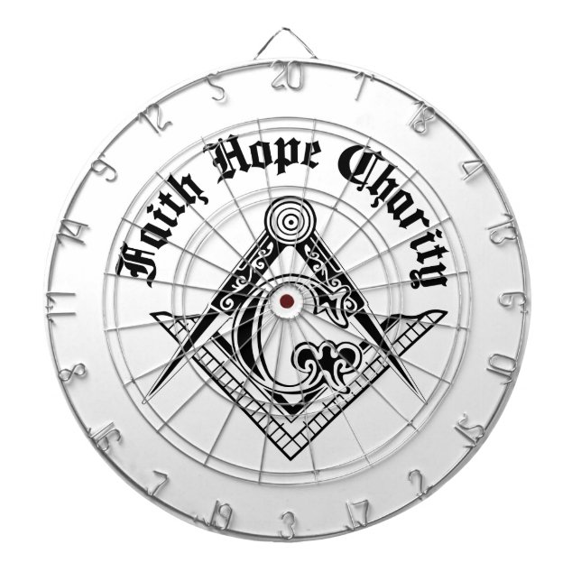 Jeu De Fléchettes Symbole franc-maçonnerie (Devant)