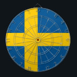 Jeu De Fléchettes Tableau avec Drapeau de Suède<br><div class="desc">Apportez la fierté suédoise à jouer la nuit avec notre fléchette avec le drapeau de la Suède! Ce tableau de bord de haute qualité est plus qu’un passe-temps amusant, c’est une célébration du patrimoine suédois, parfait pour ajouter une touche culturelle à votre salle de jeux, bureau ou espace récréatif. L'emblématique...</div>