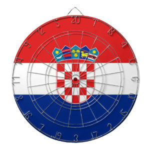Jeu De Fléchettes Tableau de bord avec Drapeau de Croatie