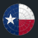 Jeu De Fléchettes Tableau de bord avec Drapeau du Texas, USA<br><div class="desc">Tirez votre salle de jeux avec notre magnifique fléchette arborant le drapeau du Texas ! Conçu avec une attention méticuleuse aux détails, ce tableau de bord célèbre la riche histoire et la fierté culturelle de l'État étoilé. Le design présente fièrement l'iconique étoile solitaire avec une bande verticale bleue et des...</div>