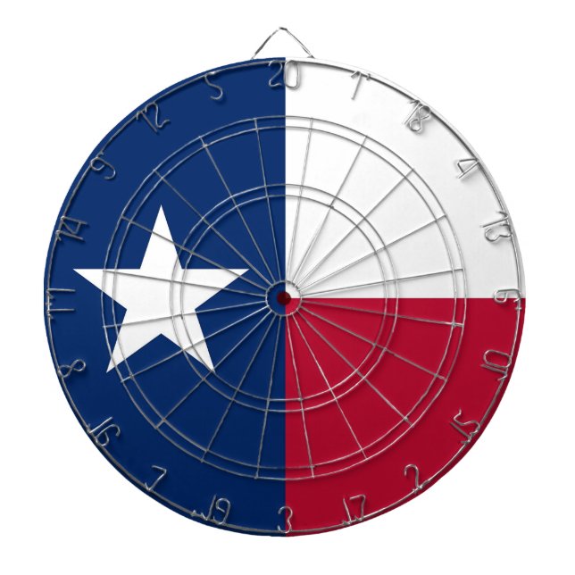 Jeu De Fléchettes Tableau de bord avec Drapeau du Texas, USA (Devant)