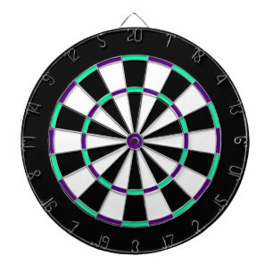 Jeu De Fléchettes Tableau de bord de la cage en métal blanc, noir, v
