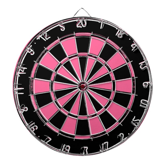 Jeu De Fléchettes Tableau noir et rose pour dames (Devant)