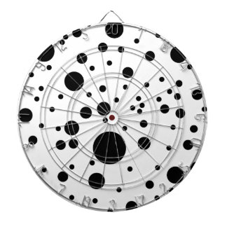 Jeu De Fléchettes Taches dalmatiennes noires et blanches mignonnes