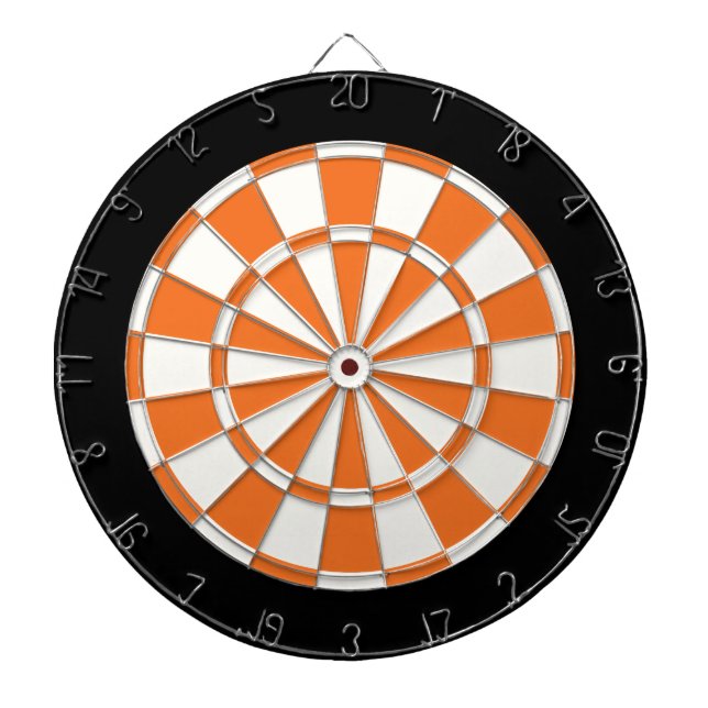 Jeu De Fléchettes Tangerine Orange Noir Et Blanc (Devant)