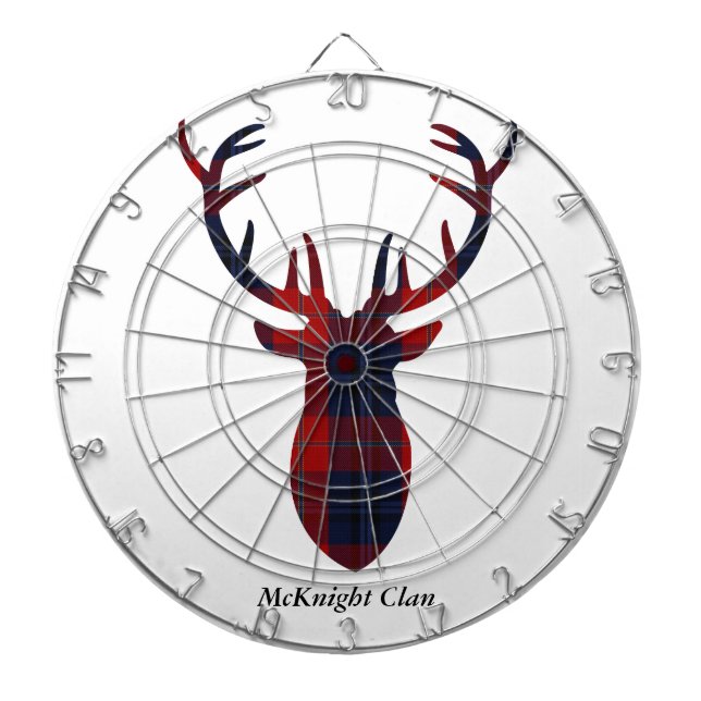 Jeu De Fléchettes Tartan "andouillers " de clan de McKnight (Devant)