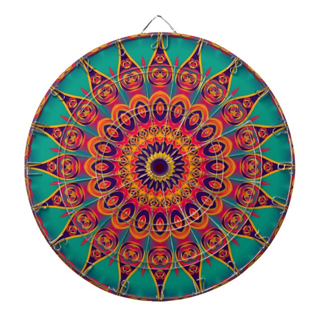 Jeu De Fléchettes Tattoo Kaleidoscope Fractal (Devant)