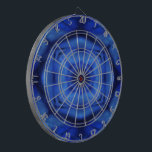 Jeu De Fléchettes Tempêtes<br><div class="desc">Conception abstraite bleu-foncé et noire.</div>