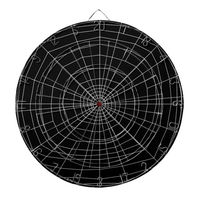 Jeu De Fléchettes toile d'araignée sur Noir (Devant)