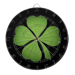 Jeu De Fléchettes Trèfle chanceux de feuille de l'Irlandais quatre