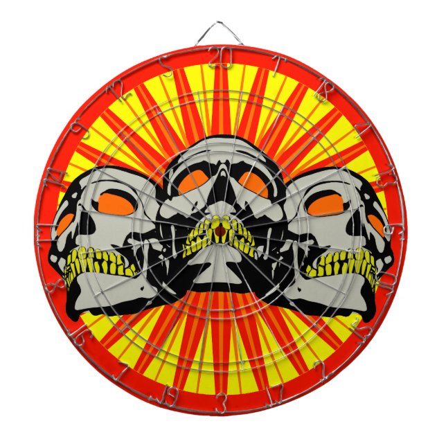 Jeu De Fléchettes Triple Skulls (Devant)