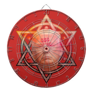 Jeu De Fléchettes Trump, anti-Christ sur Pentacle Personnalisé