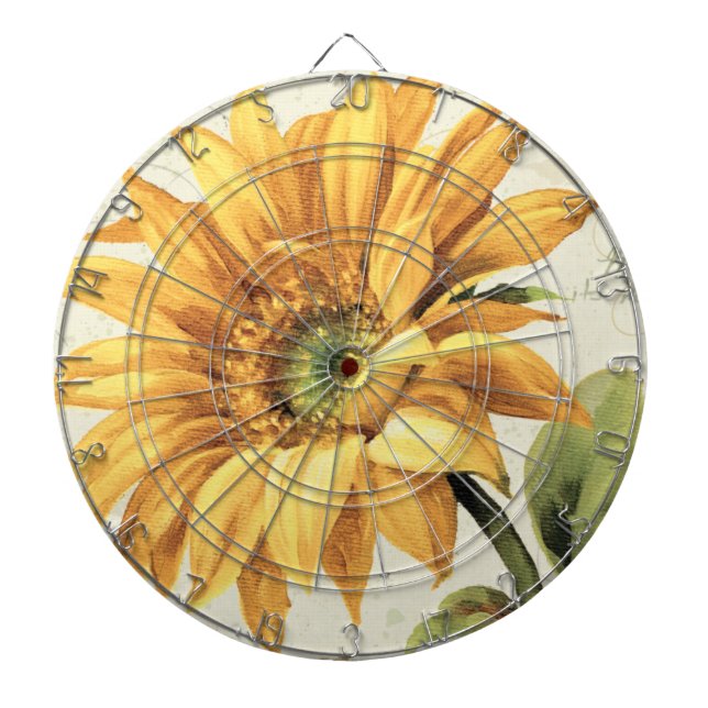 Jeu De Fléchettes Un tournesol en pleine floraison (Devant)