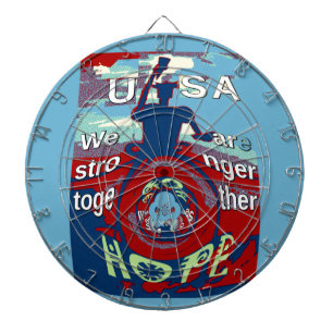 Jeu De Fléchettes United in Hope : Stronger Together - USA Art Print