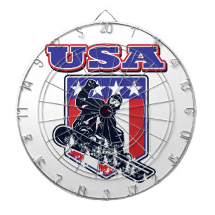 Jeu De Fléchettes USA Snowboard