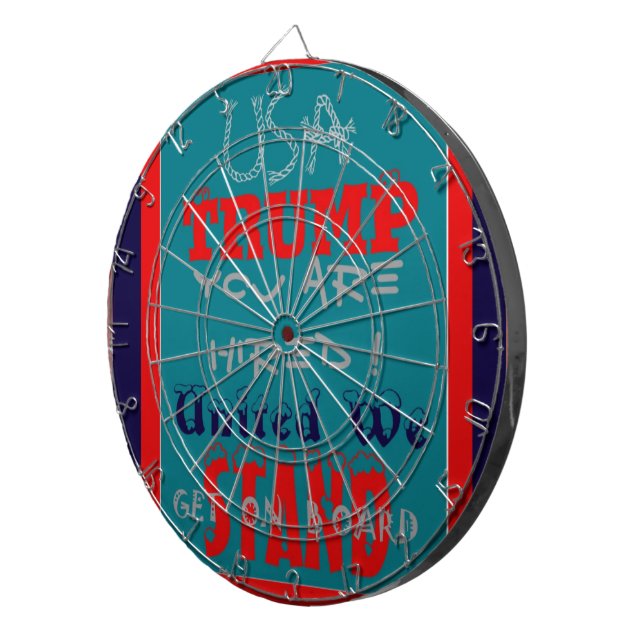 Jeu De Fléchettes USA Trump Vous Êtes Embauché ! Impression d'art de (Devant droit)