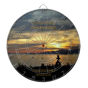 Jeu De Fléchettes Vancouver Dartboard Vancouver Souvenir Dartboard