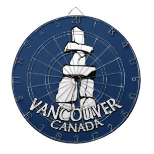 Jeu De Fléchettes Vancouver Dartboard Vancouver Souvenir Dartboard