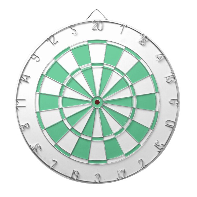 Jeu De Fléchettes vert en bon état et blanc (Devant)
