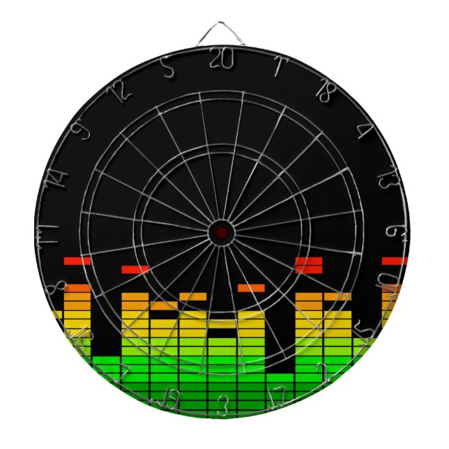 Jeu De Fléchettes Vibes de l'égaliseur du Beat of DJ Music Black (Devant)