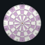 Jeu De Fléchettes Violet Clair Et Blanc<br><div class="desc">Cible de flechettes claire violet et blanche</div>