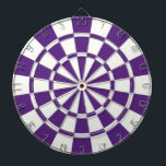 Jeu De Fléchettes Violet foncé et blanc<br><div class="desc">Cible de flechettes violet foncé et blanche</div>