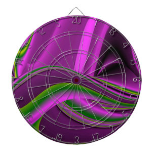 Jeu De Fléchettes violet vert Abstrait Rainbow-Art