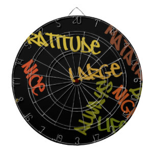 Jeu De Fléchettes Vivre la vie en grand - Mot Art Affirmation de